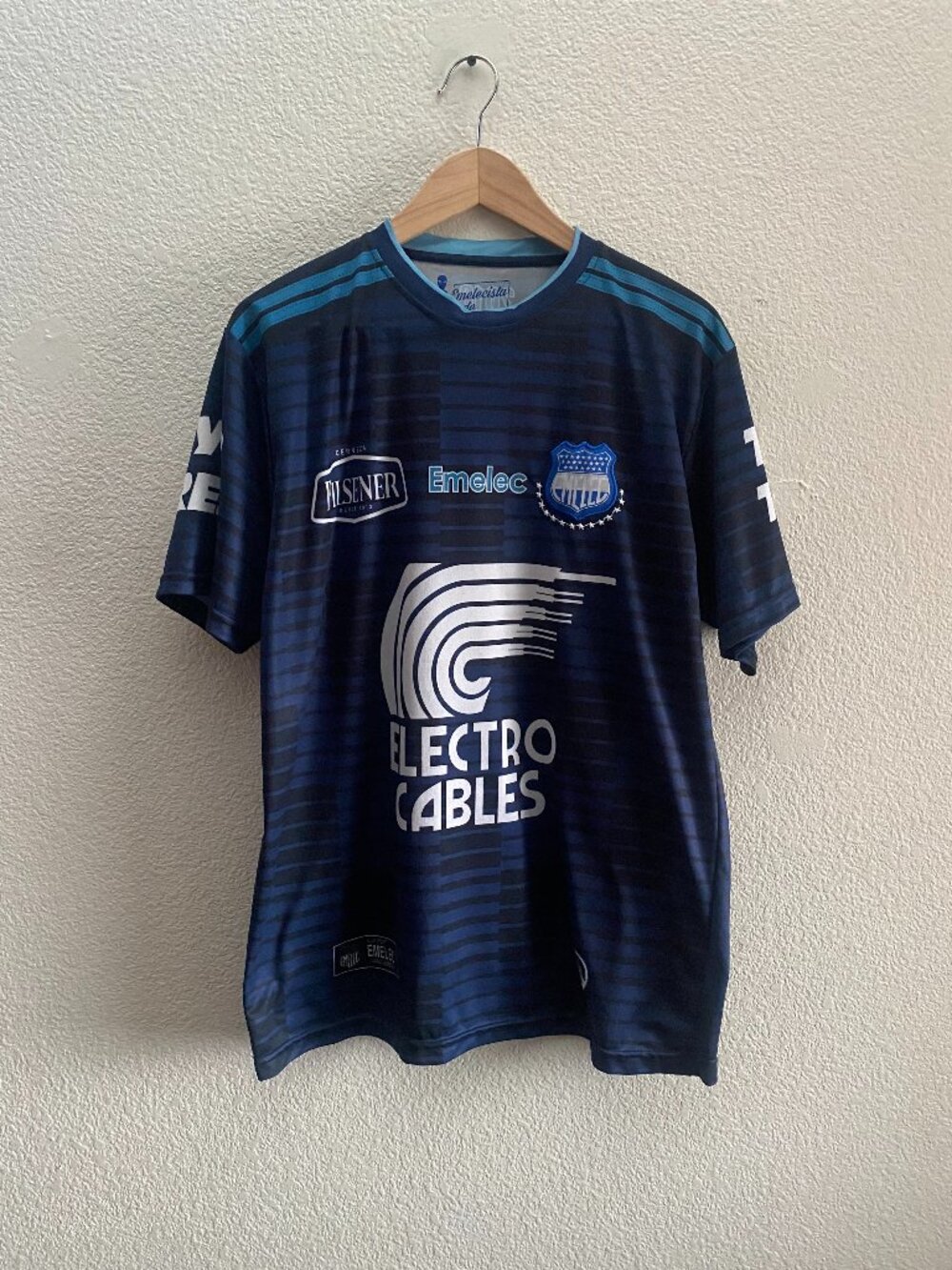 Club Sport Emelec FC Soccer Jersey Size Large Blue Color LigaPro 2018 Electricos